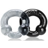 Oxballs Oxballs ULTRABALLS 2 Pack Cockring Black-Clear
